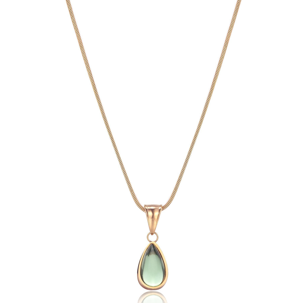 Valenzora | Olive Necklace Natural Finesse Gold-colored Metal