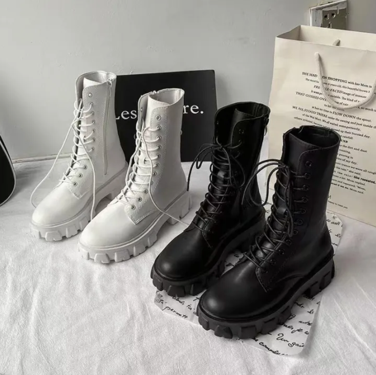 Valenzora | Stiefeletten mit Schnürsenkeln