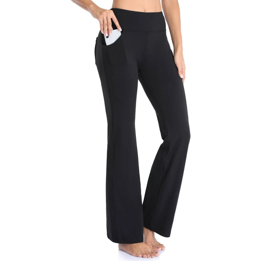 Valenzora | Sporty flared trousers with high waist