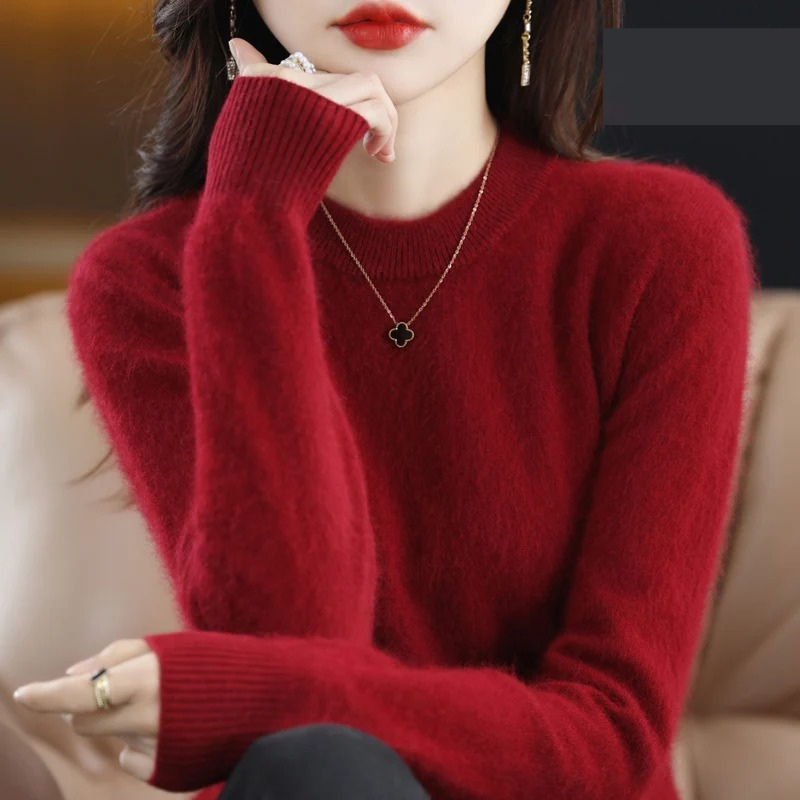 Valenzora | Women's Cashmere Sweater, Luxurious Round Neck, Soft & Fashionable