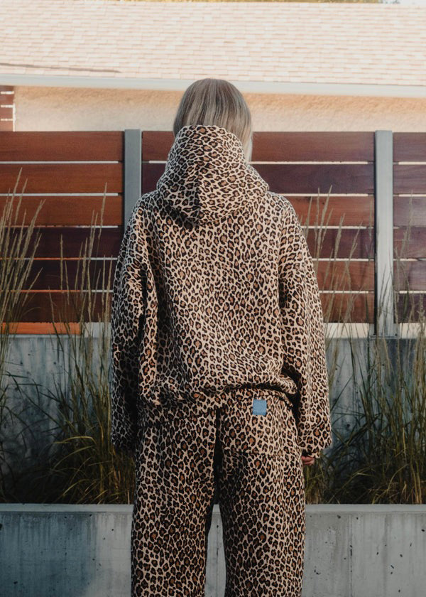 Valenzora | Hoodie und Jogginghose im Leopardenmuster für Damen