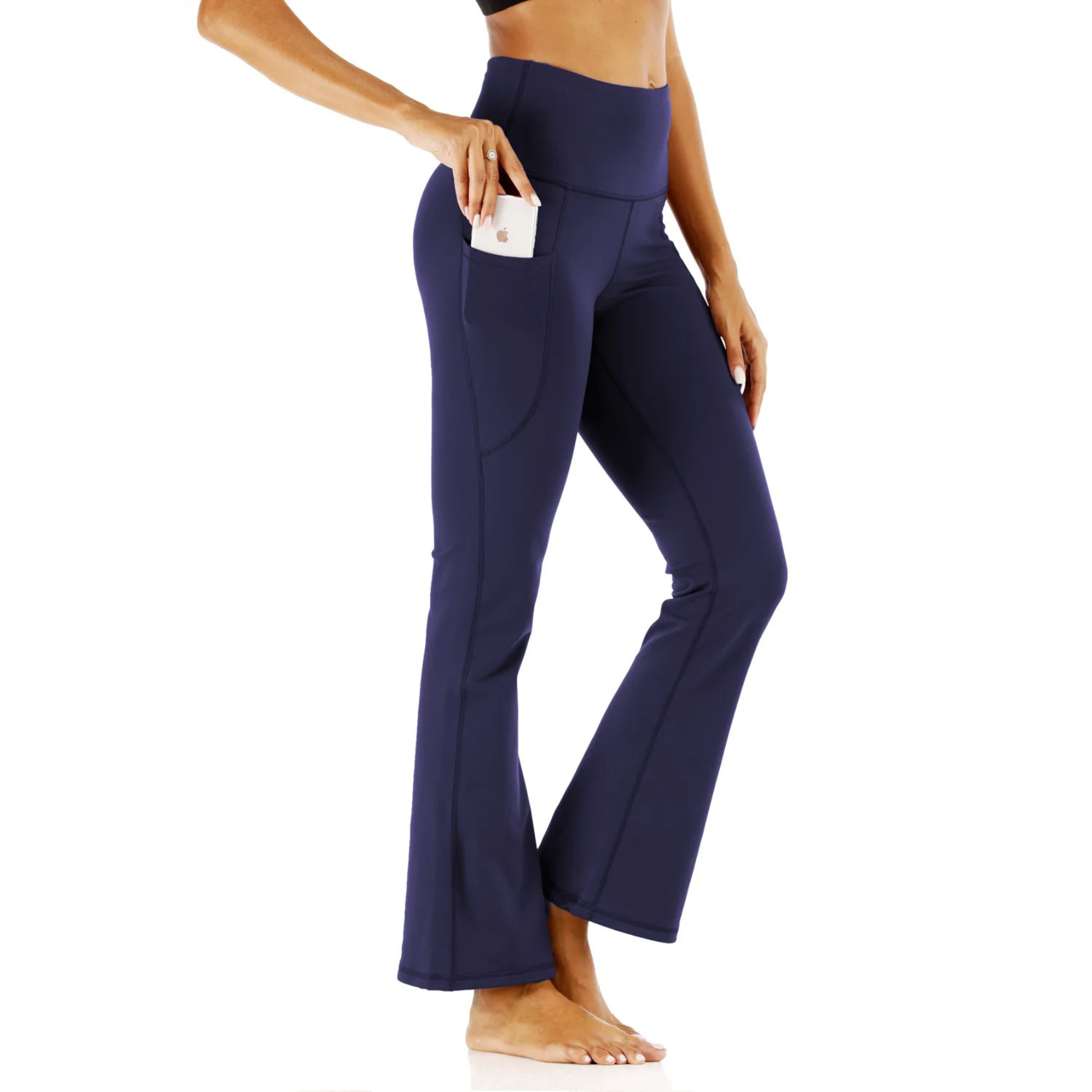 Valenzora | Soft flared trousers with high