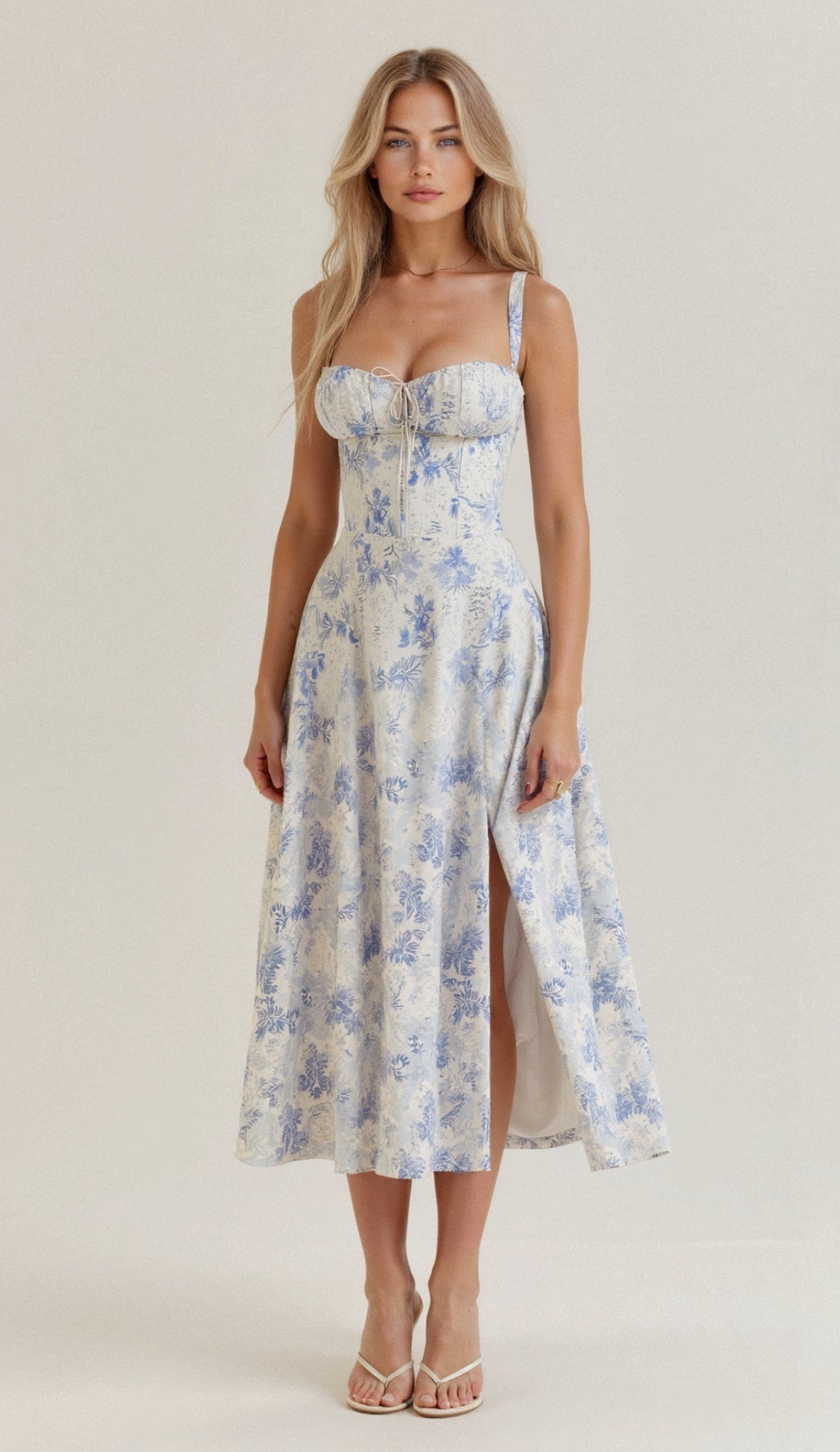 Valenzora | Geblümtes Midikleid für Damen