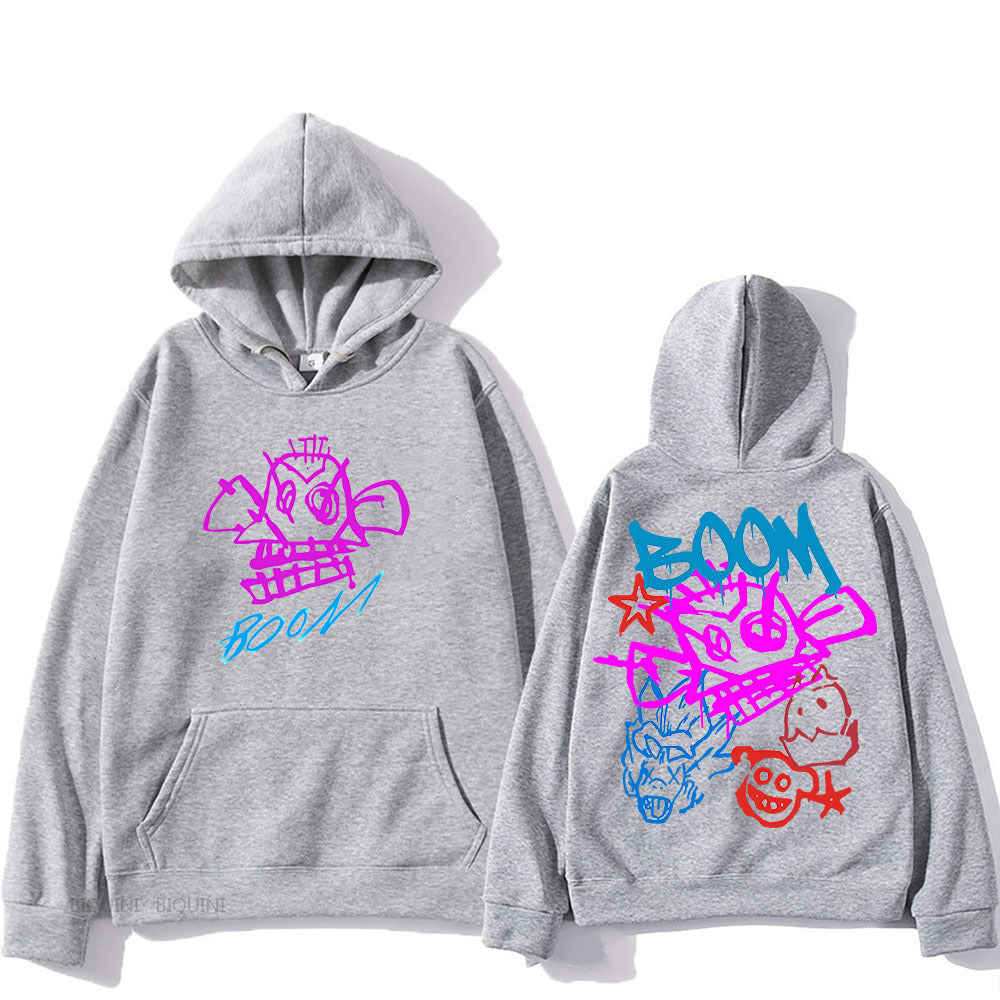 Valenzora | Arcane Jinx Cartoon Langarm-Kapuzenpullover