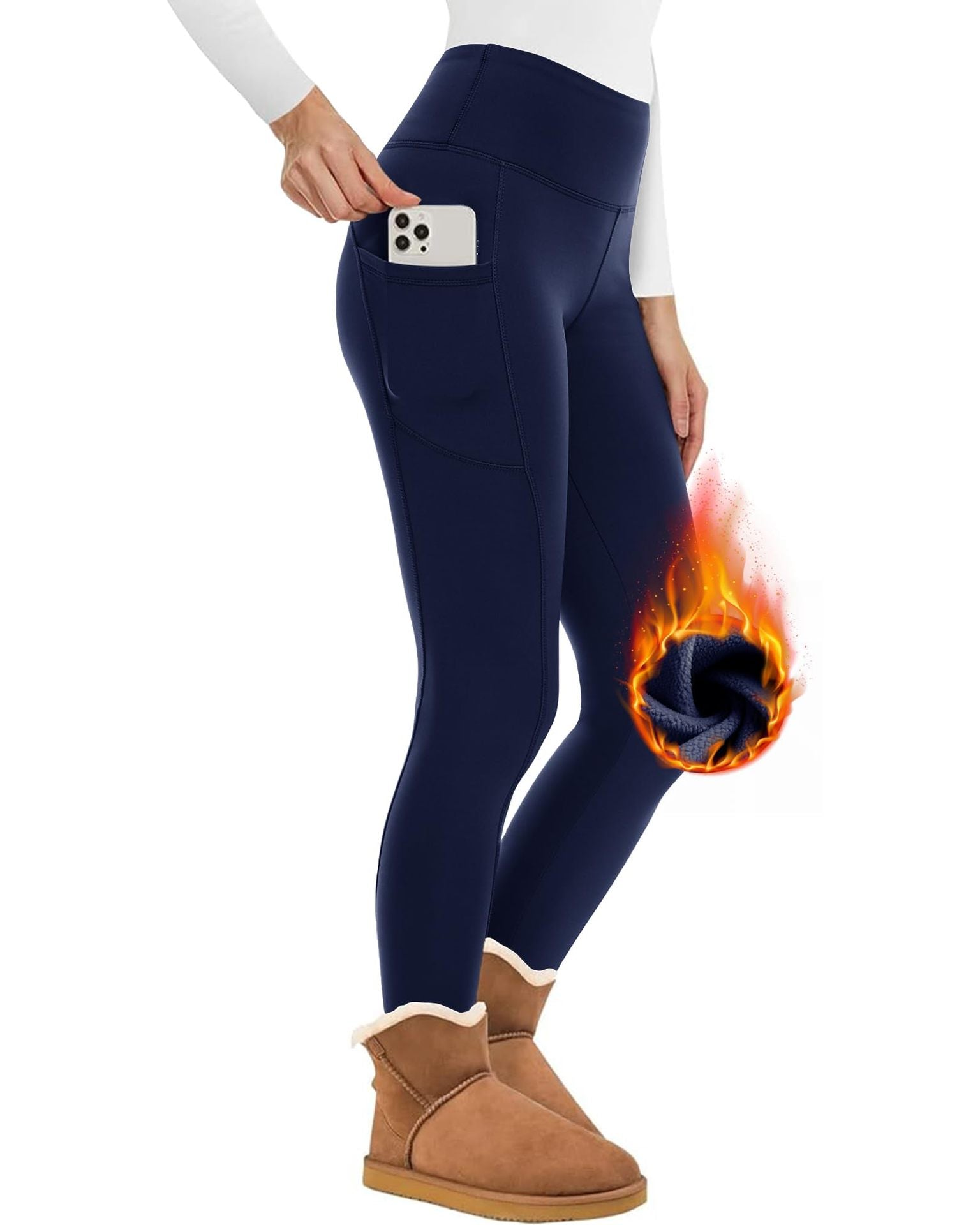 Valenzora | Beautiful fitted fleece wool leggings