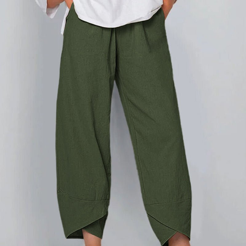 Valenzora | Women's Trousers Lightweight Cotton and Linen Women's Summer Comfort
