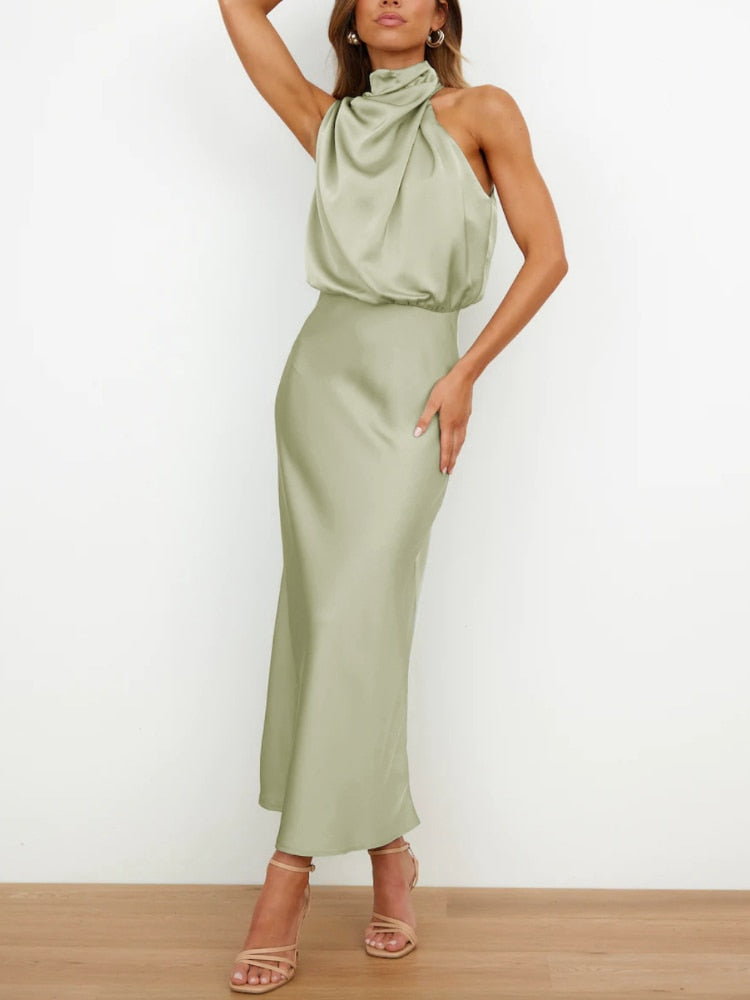 Valenzora | Seidenkleid mit gesprenkeltem Design für Damen
