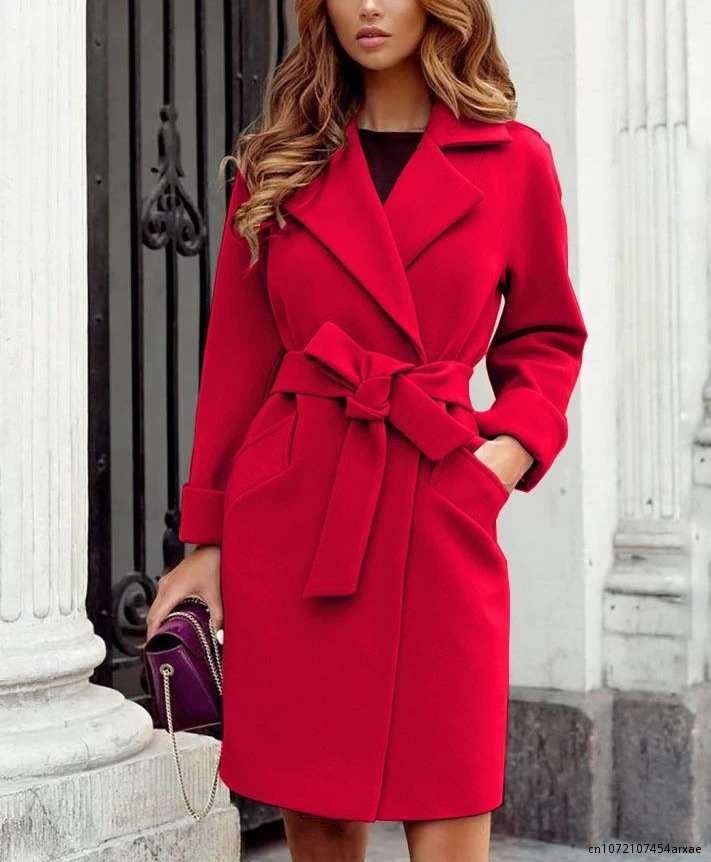 Valenzora | Stylischer Trenchcoat mit Gürtel