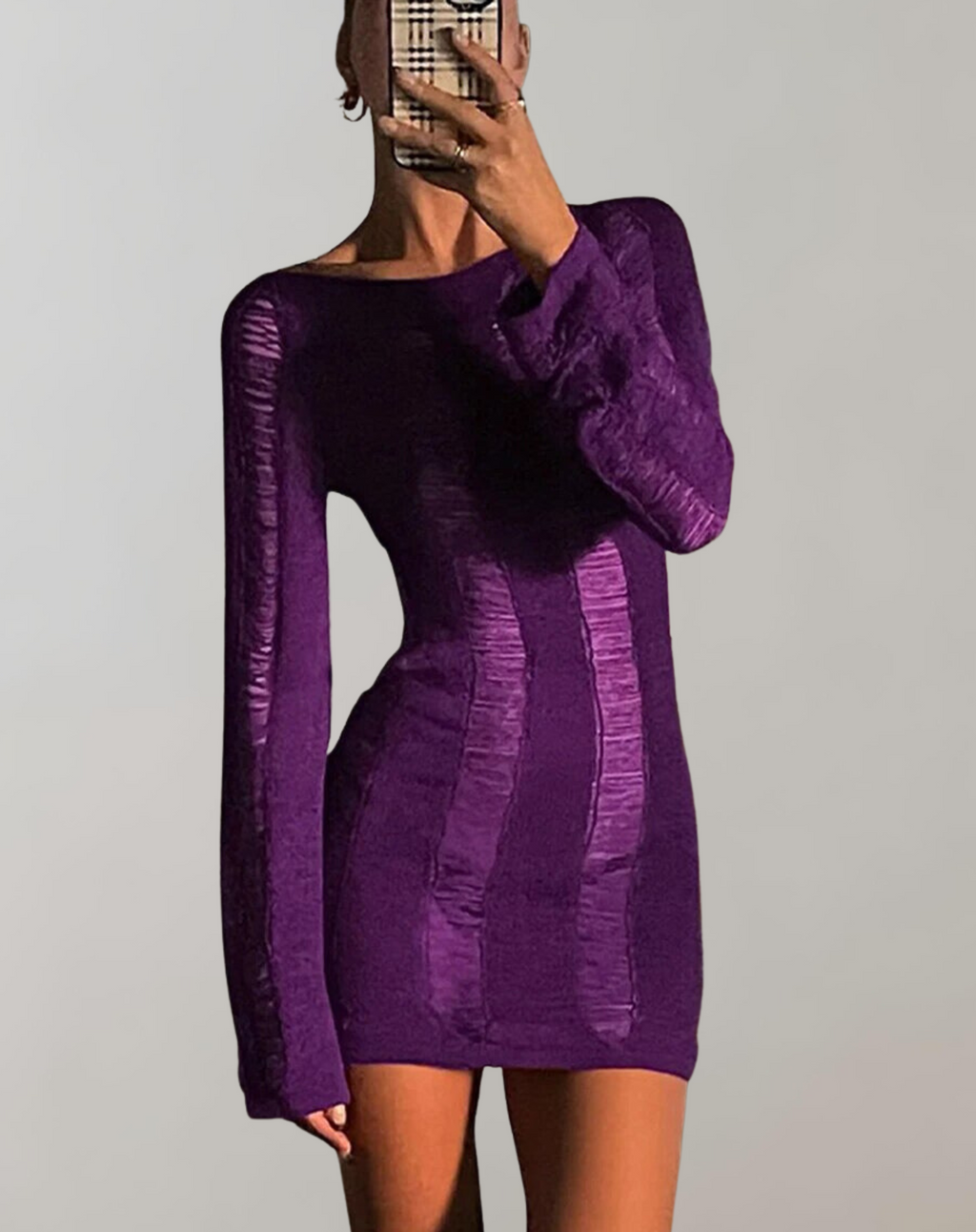 Valenzora - Long-sleeved mini dress
