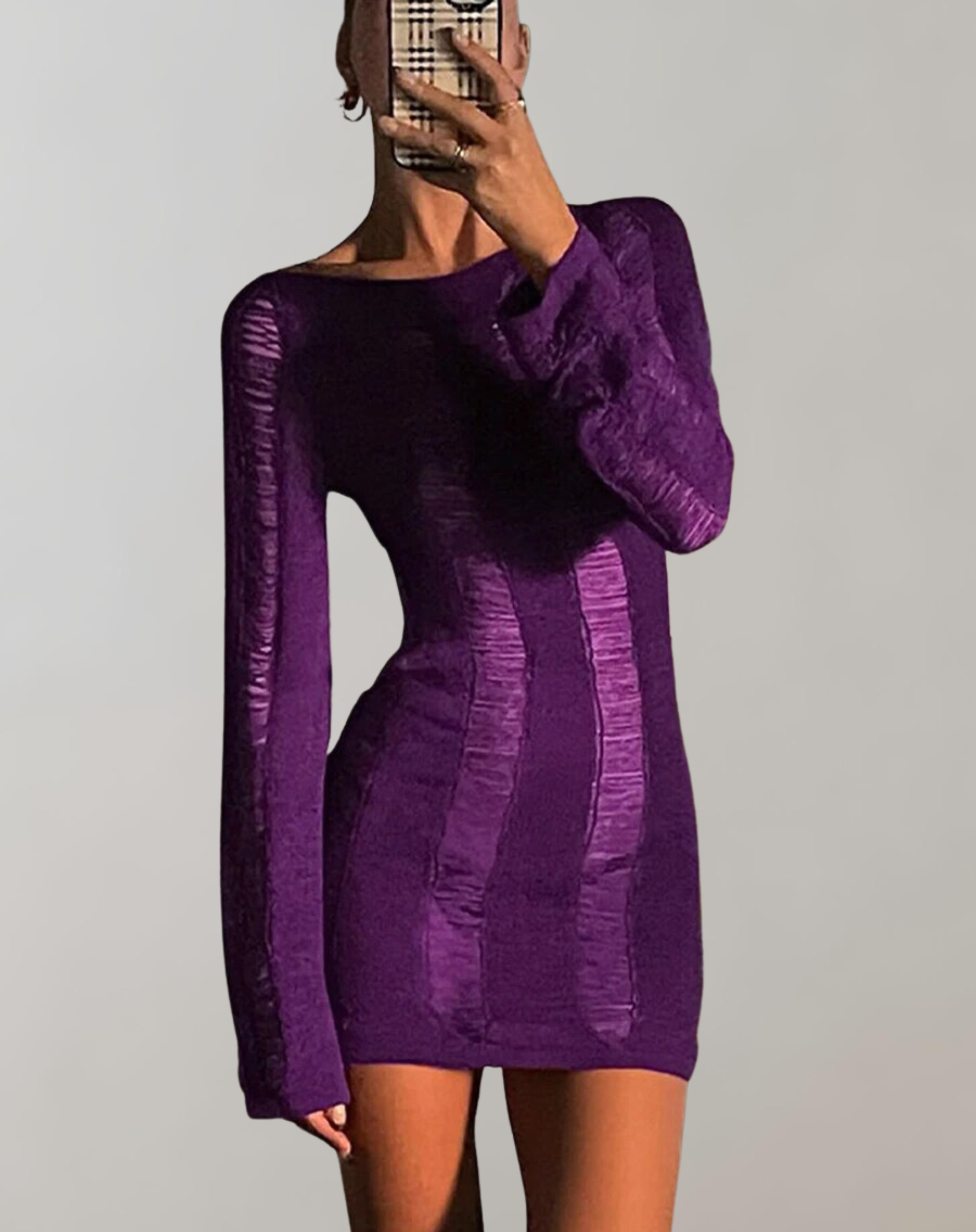 Valenzora - Long-sleeved mini dress