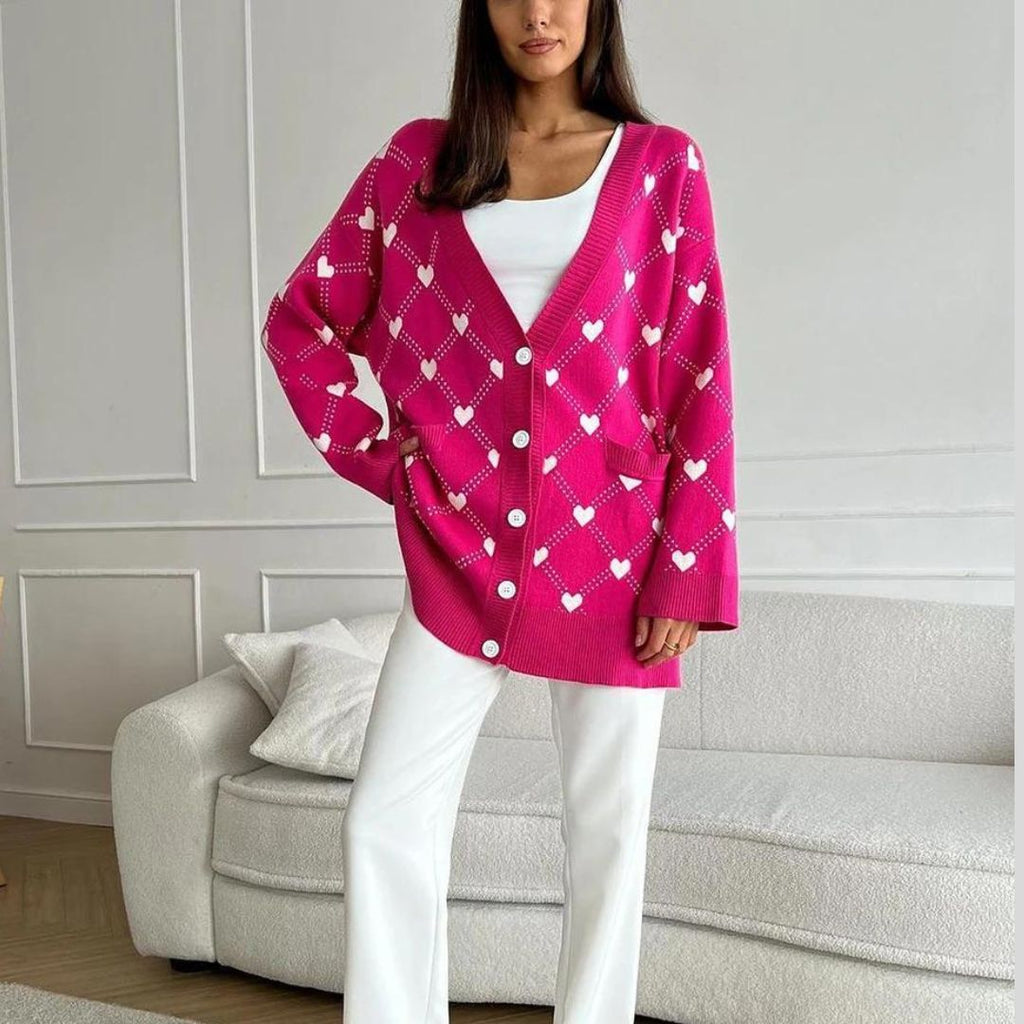 knitted women's cardigan