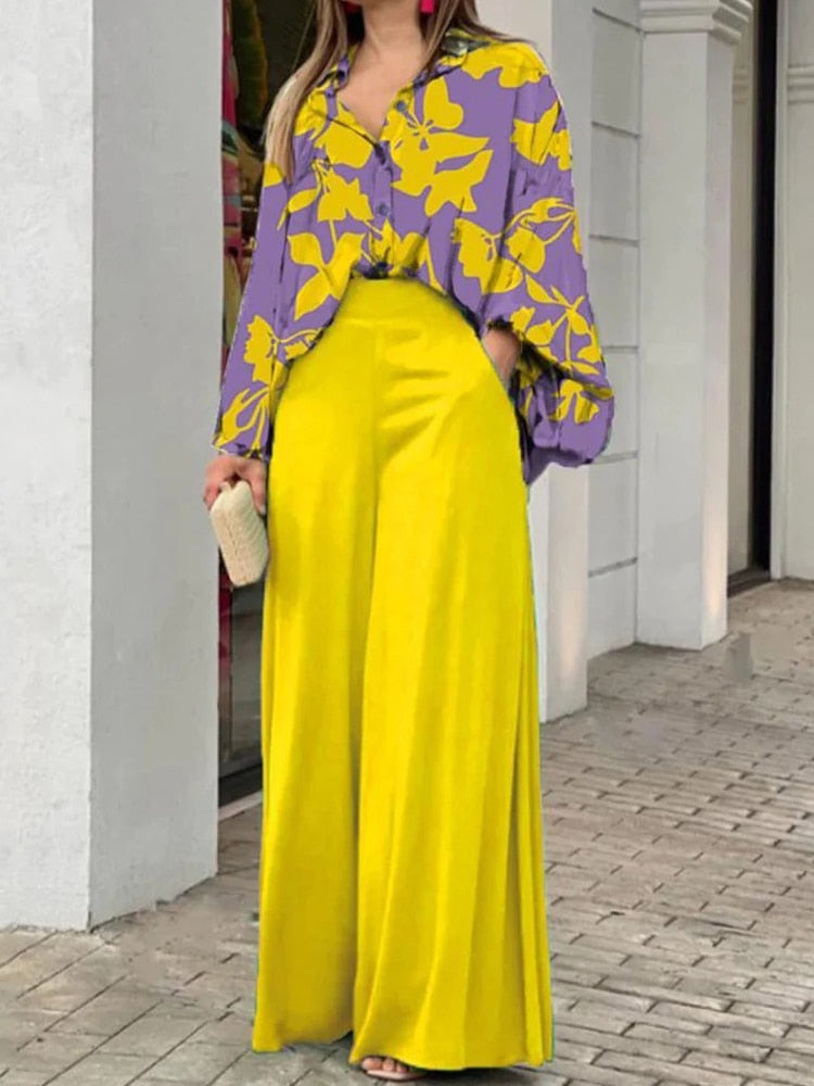 Valenzora Damenanzug | Eleganter 2-teiliger Damenanzug mit luxuriösem Print