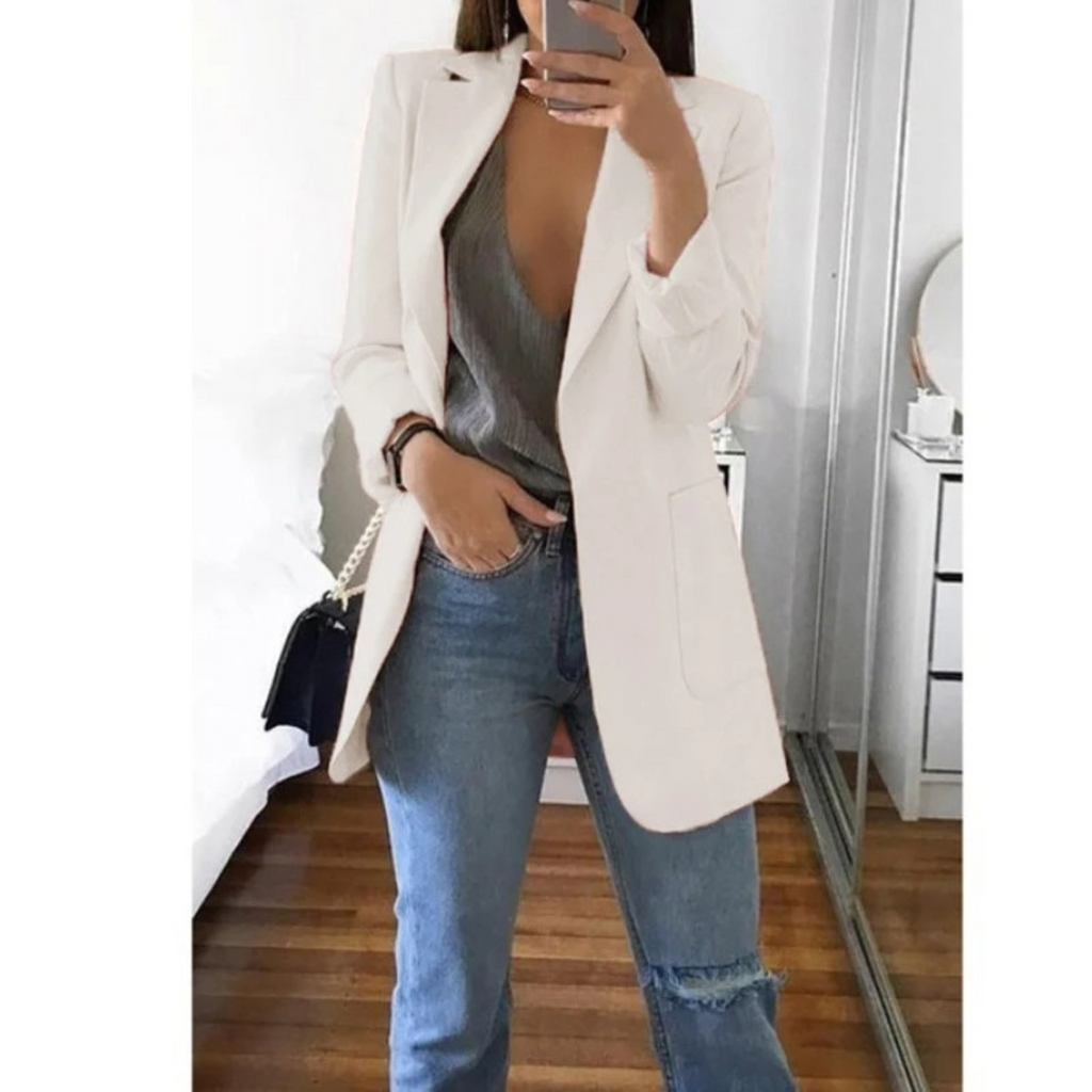 Valenzora | Langer Blazer Damenblazer