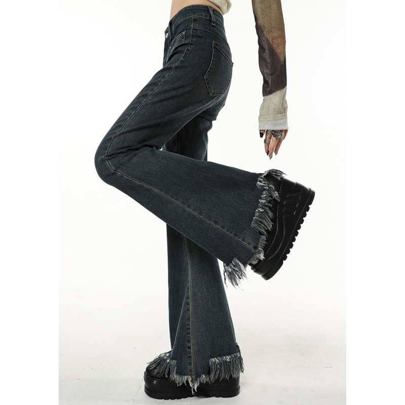 Valenzora | Schwarze Vintage-Jeans für Damen