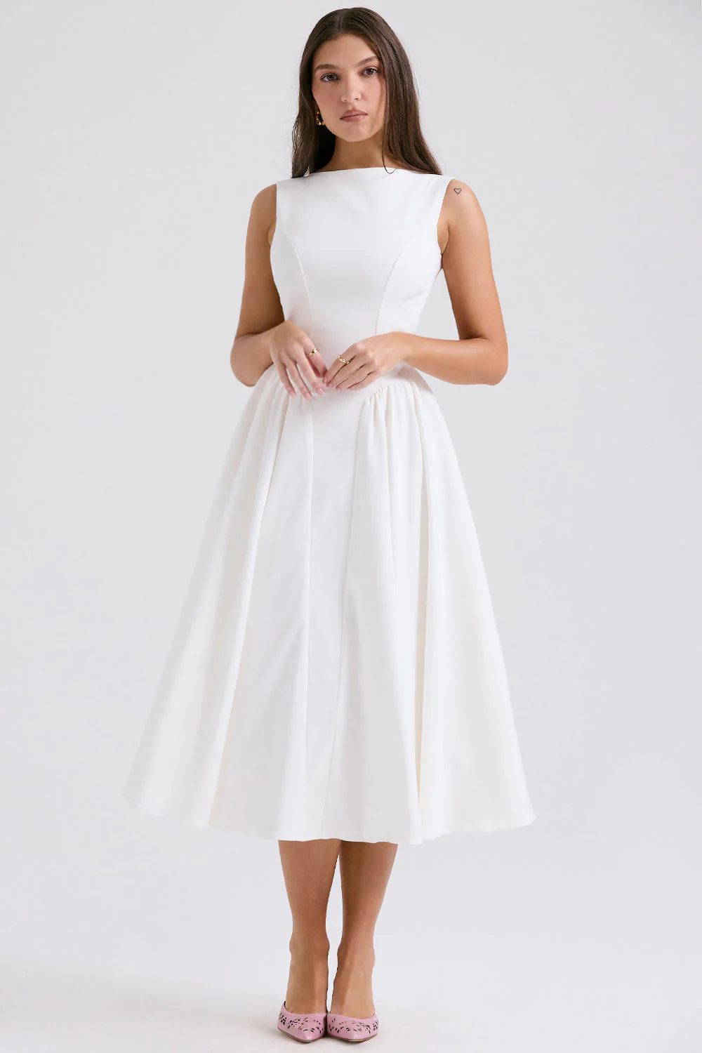 Midi dress | Chic cut-out design
