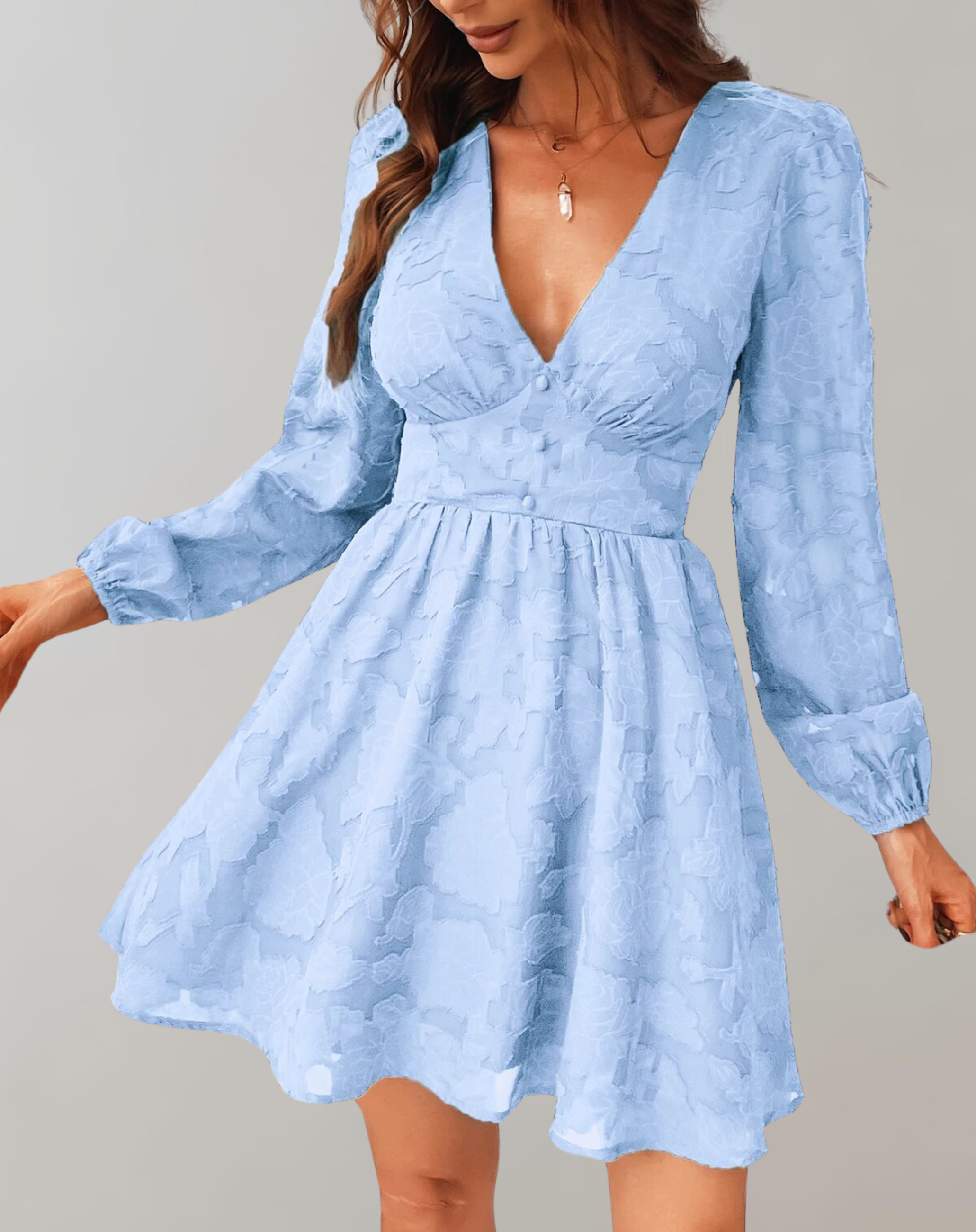 Valenzora | Mini-Kleid mit V-Ausschnitt