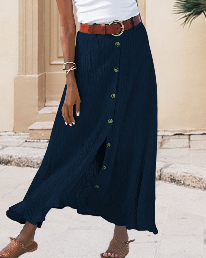 Valenzora | Long skirt with buttons
