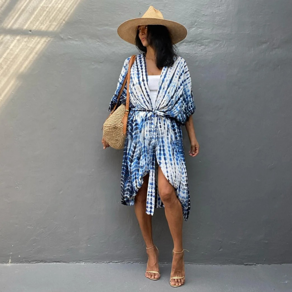 Valenzora | Sommer-Kimono mit Print für Damen