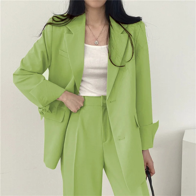 Valenzora | Langer Damenblazer mit breitem Revers und legerer Passform