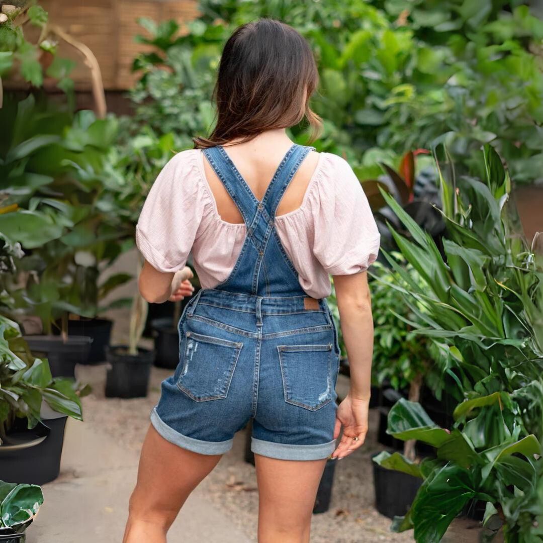Valenzora | High-Waist-Denim-Shorts