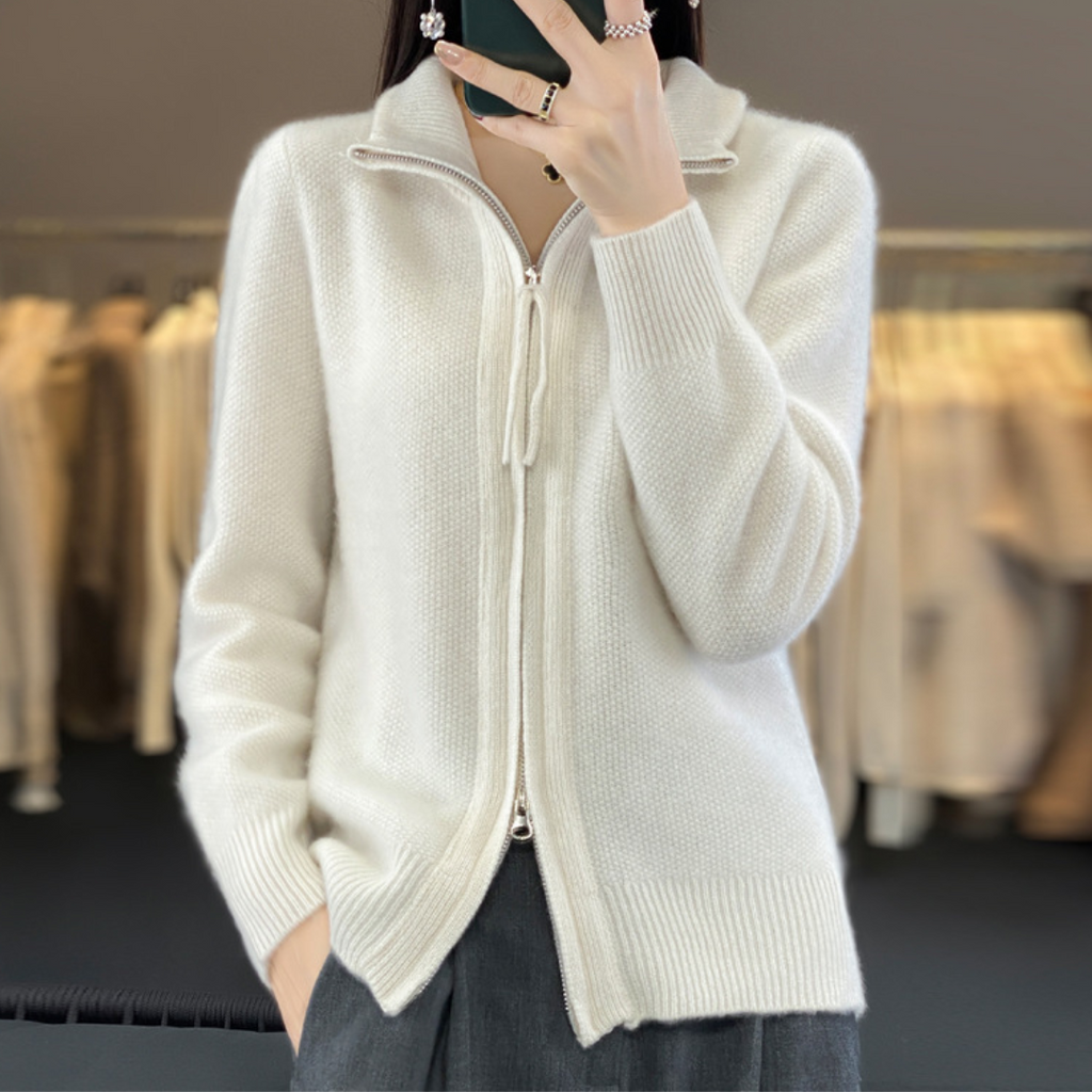 Valenzora | Elegant and comfortable zip-up cardigan