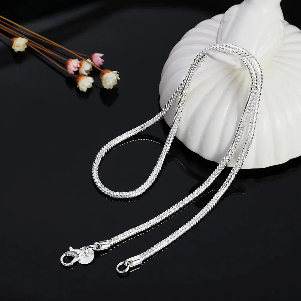 Valenzora | 925 3mm Sterling Silver Snake Chain