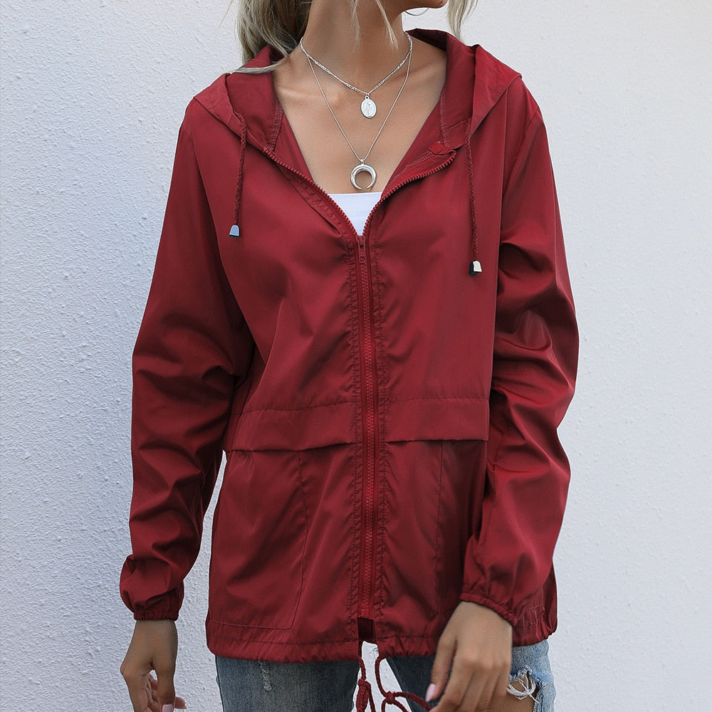 Valenzora Windbreaker | Winddichter Regenmantel für Damen