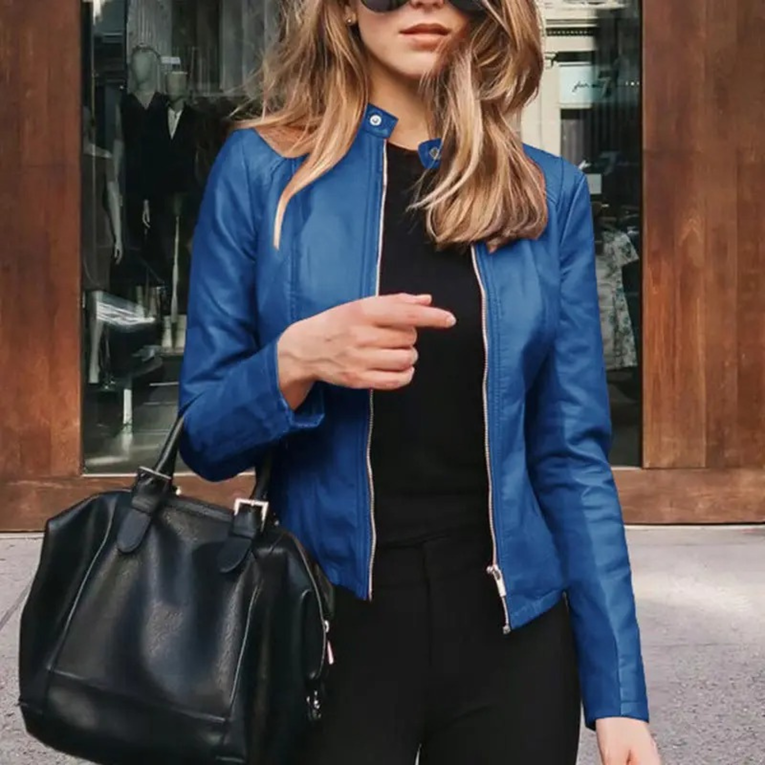 Valenzora - Motorradlederjacke für Damen