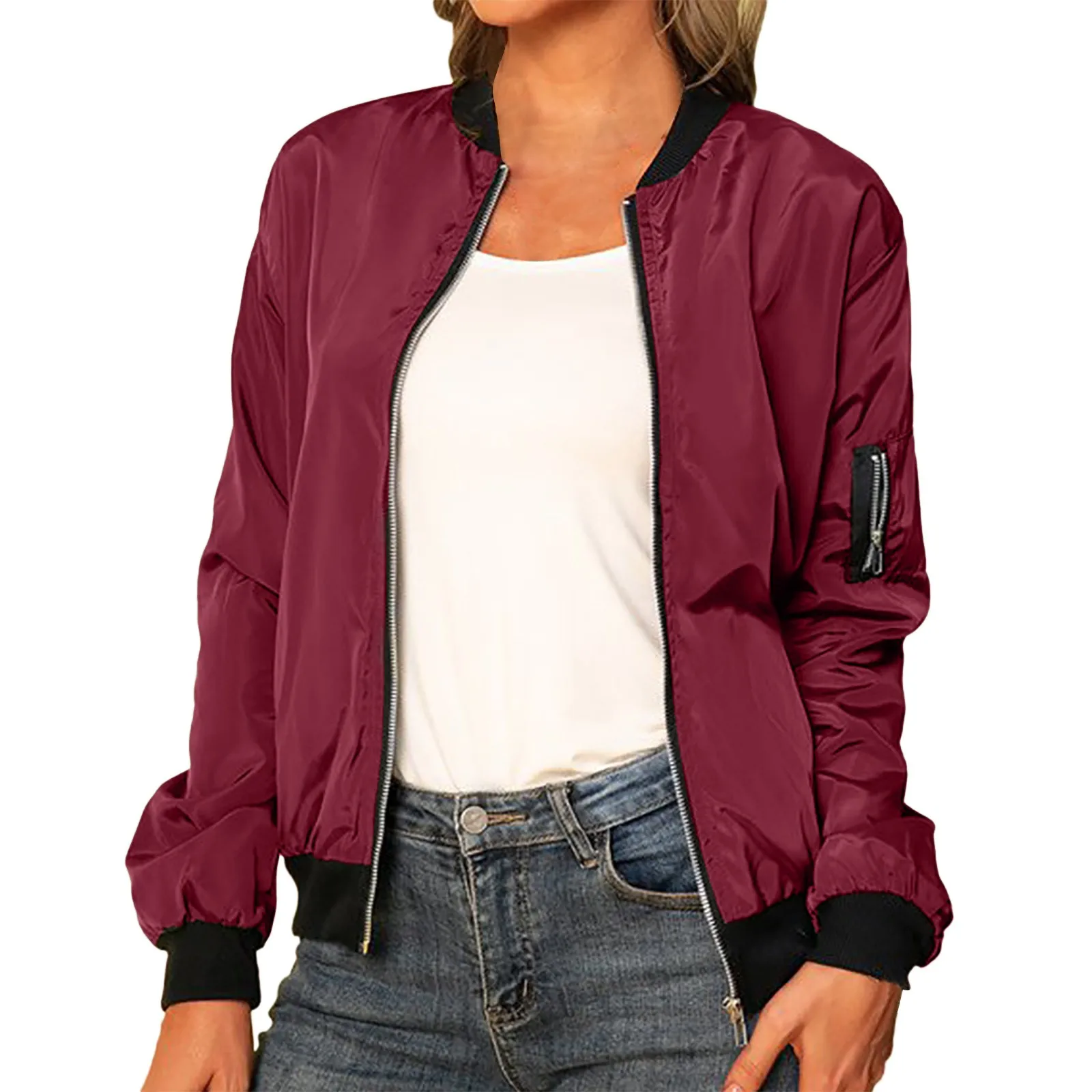 Valenzora | Lightweight women's bomber jacket, bomber jacket with zipper