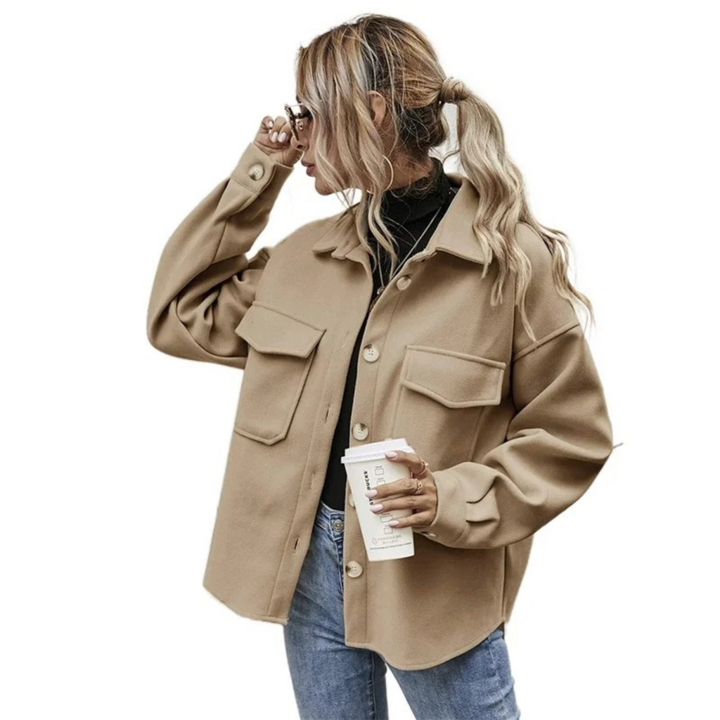 Valenzora | Damen-Jacke mit Brusttaschen und Knopfleiste