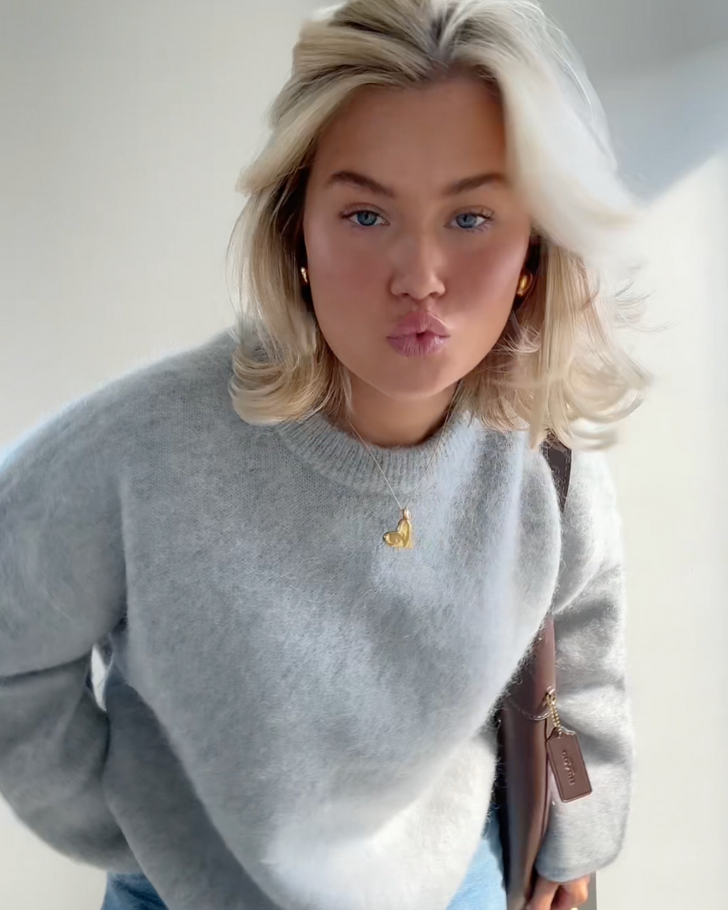 Valenzora | Mohair blend pullover with round neck