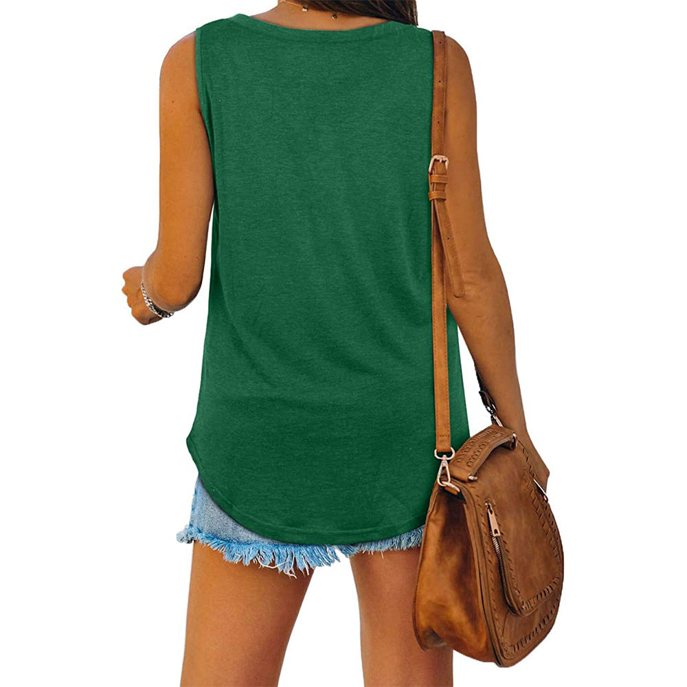 Valenzora | Jersey-Tanktop mit V-Ausschnitt