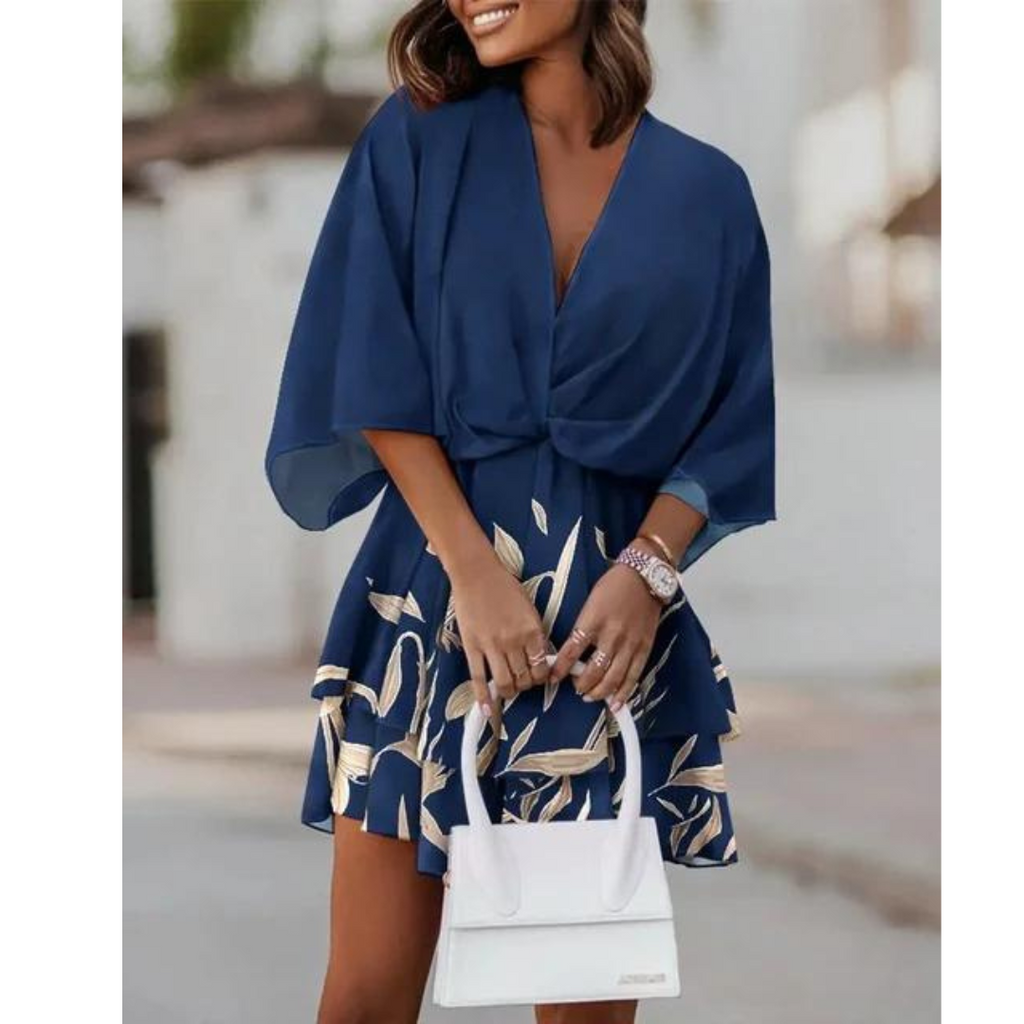 Farbenfrohes Mini-Sommerkleid für Damen