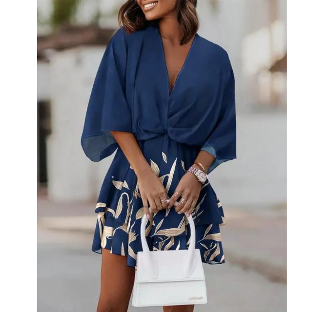 Farbenfrohes Mini-Sommerkleid für Damen