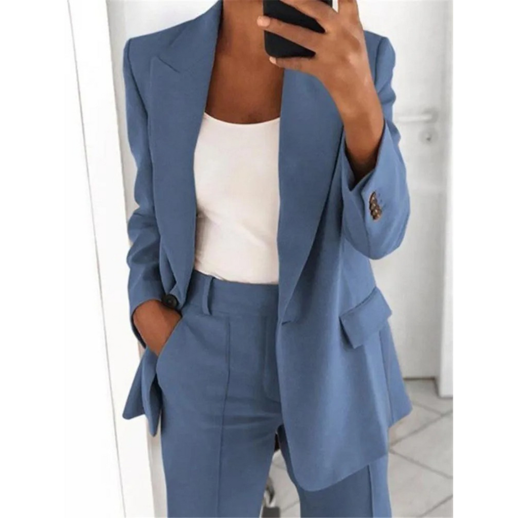 Valenzora | Damen Blazer mit langen Ärmeln