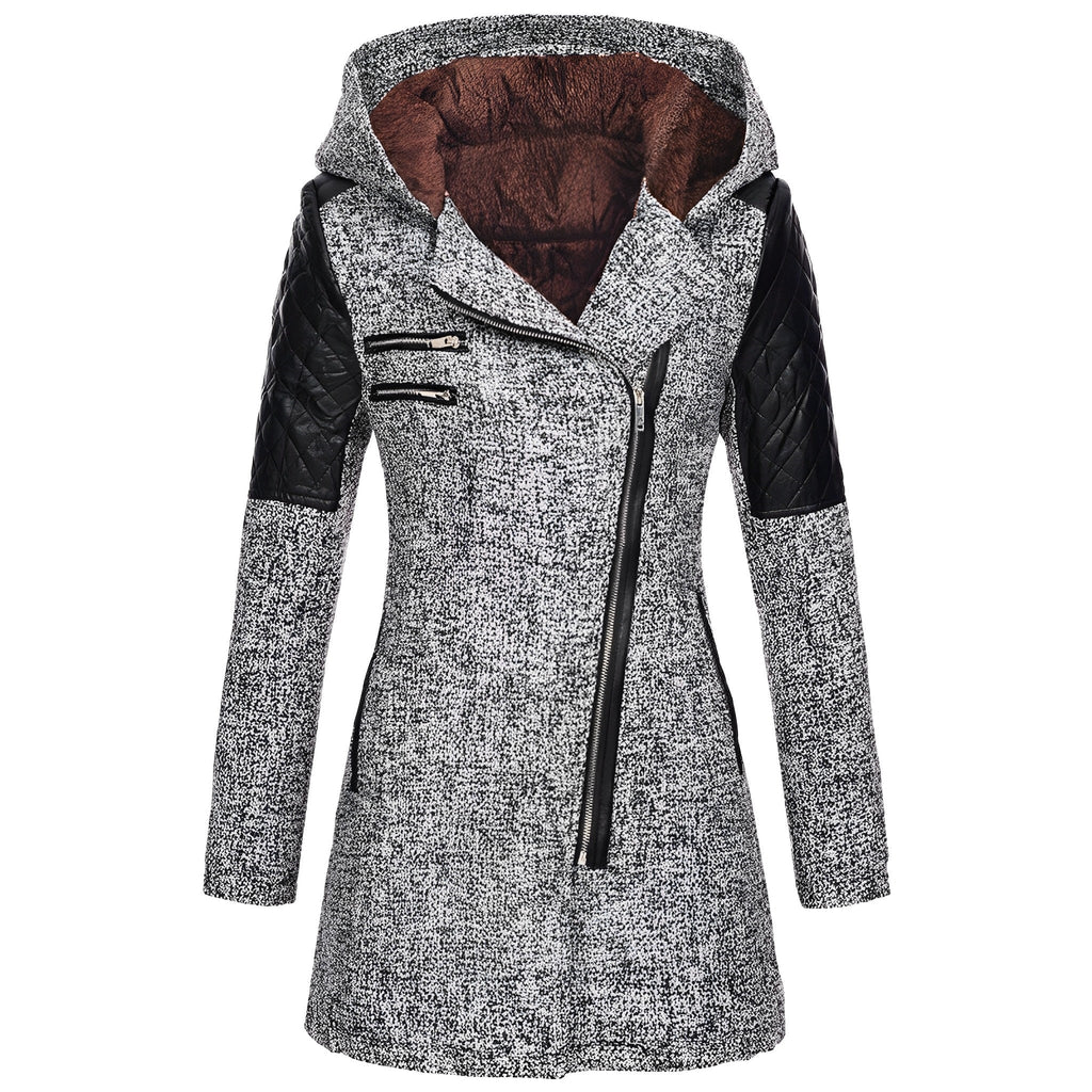 Valenzora | Winter Wool Trench Coat with Hood