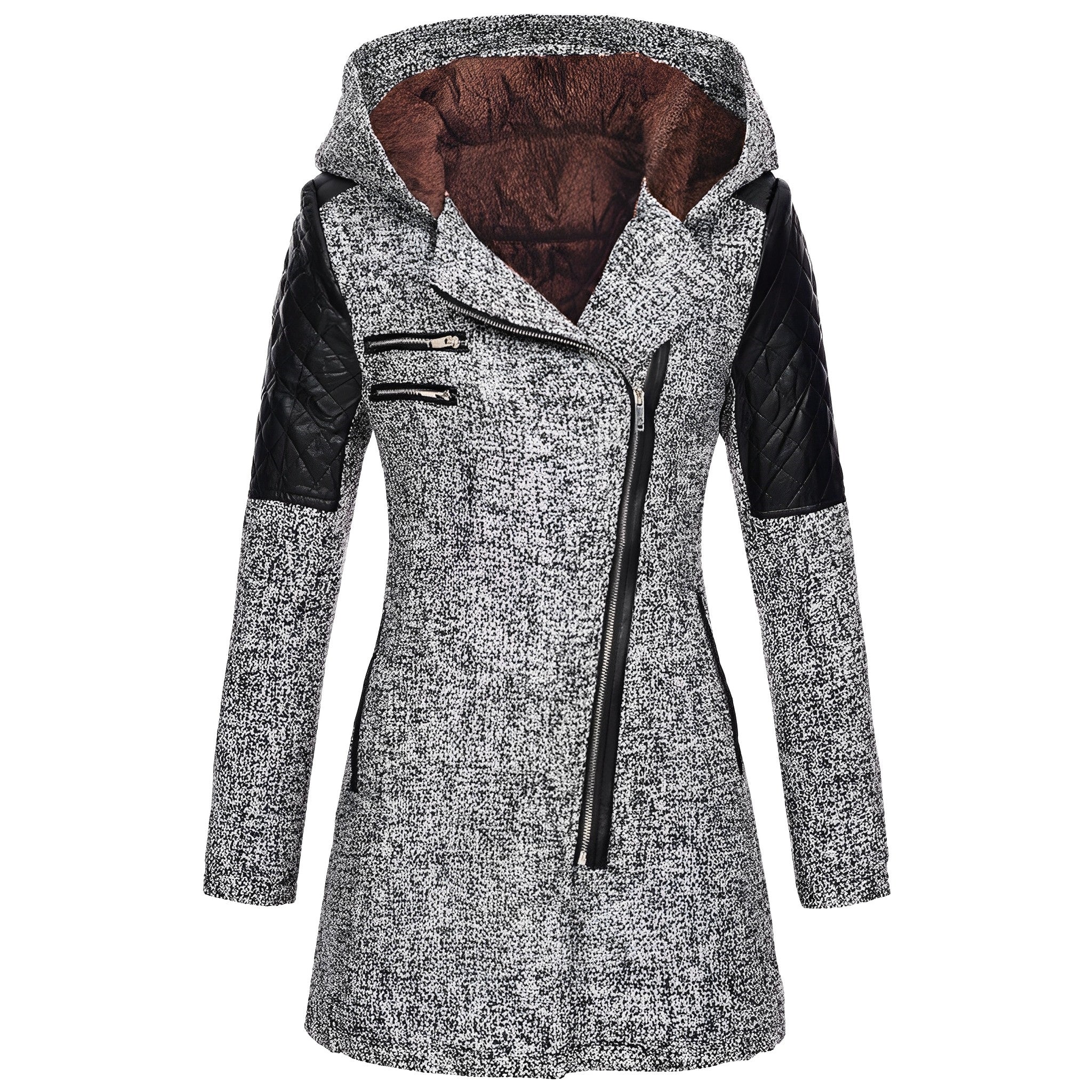 Valenzora | Winter Woll Trenchcoat mit Kapuze