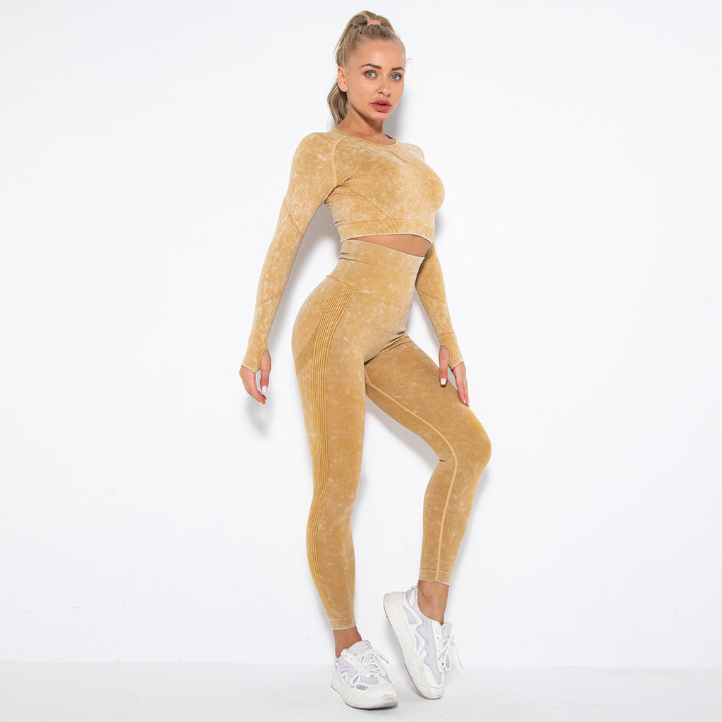 Valenzora | Sportliches Set mit Crop Top und High-Waist Leggings