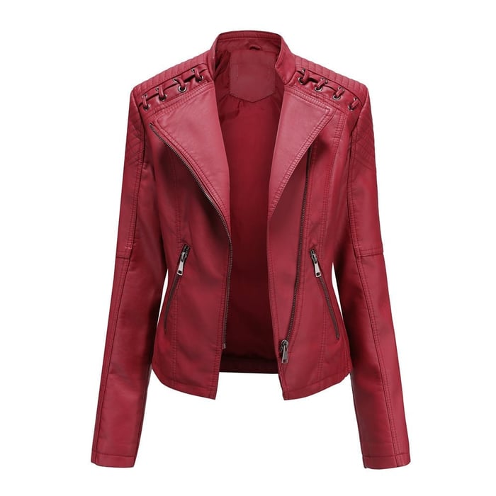 Valenzora | Washed lambskin leather jacket