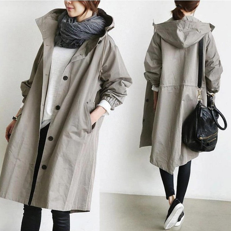 Valenzora | Trenchcoat mit Kapuze