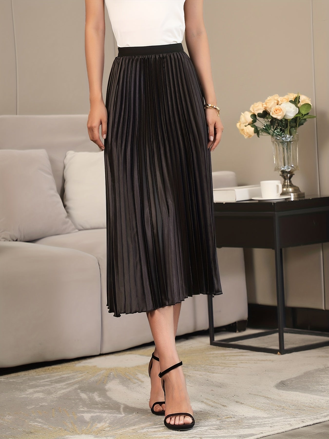 Valenzora | Eleganter A-Linien-Faltenrock
