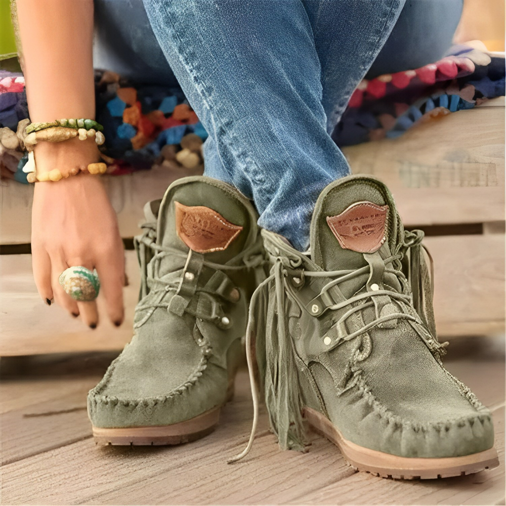 Valenzora | Lightweight suede boots with non-slip sole for comfort