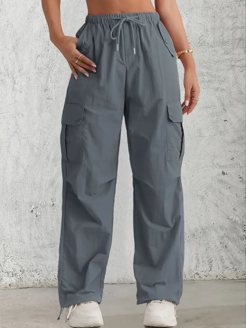 Valenzora | Cargohose mit hohem Bund – Damen-Utility-Hose