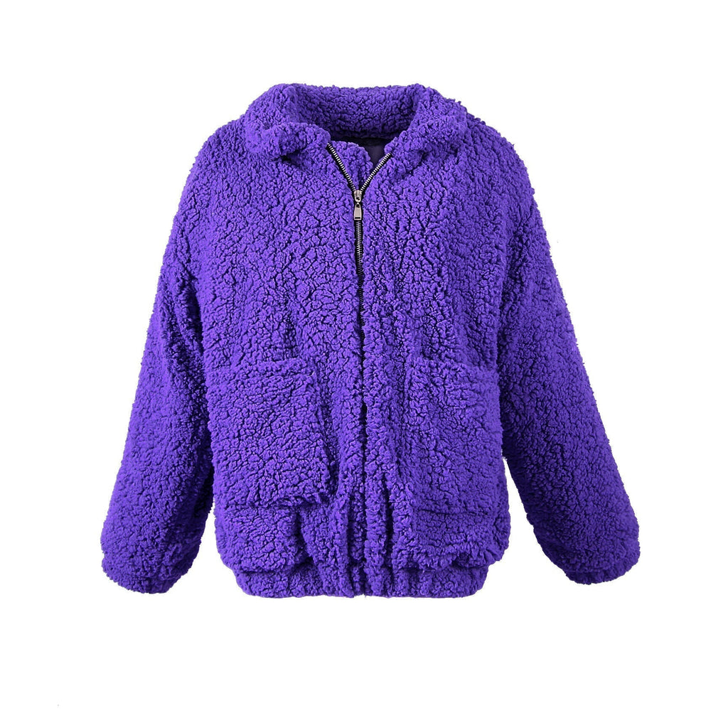 Valenzora | Damen-Fleece-Sweatshirt mit weitem Kragen
