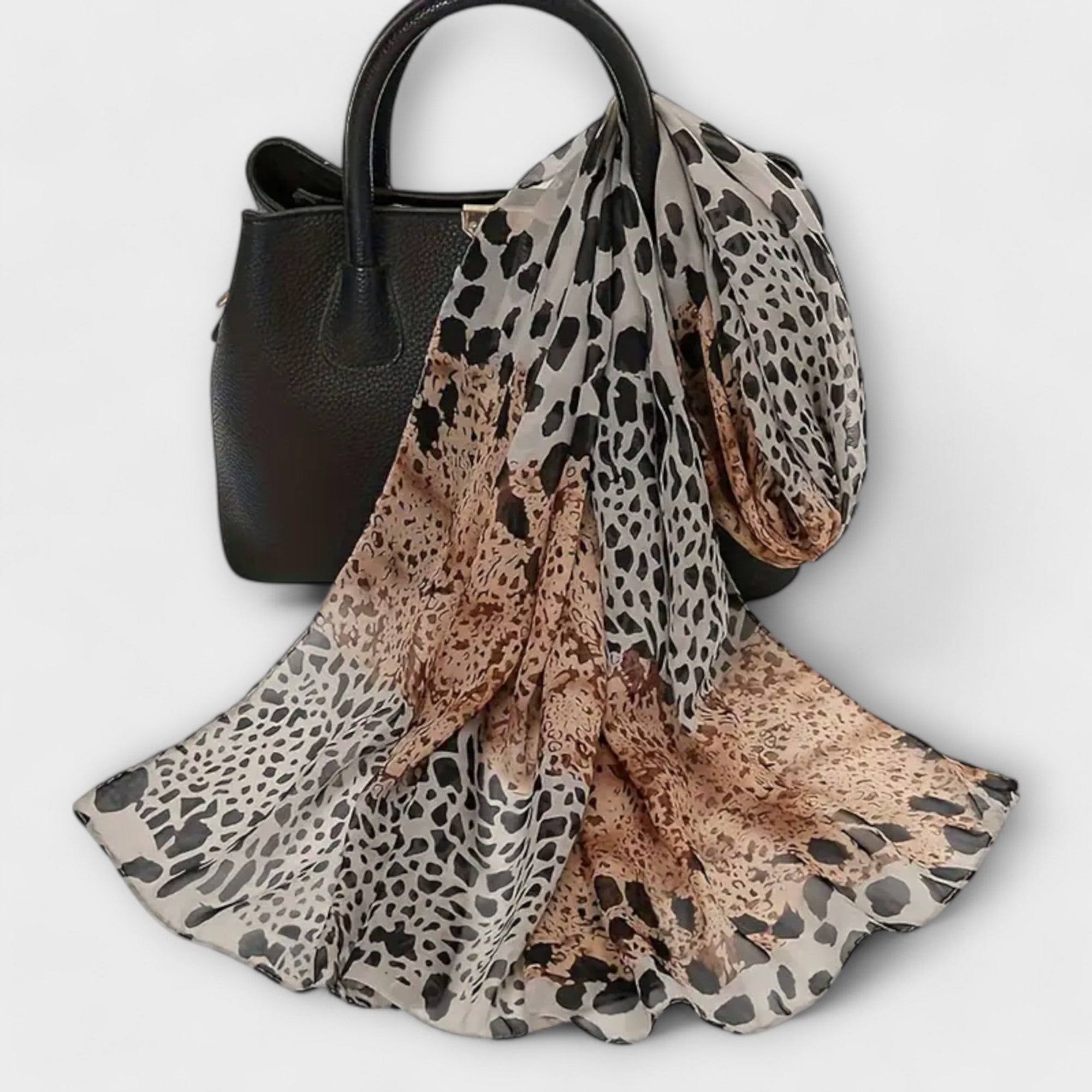 Valenzora | Schal aus Leopard-Chiffon