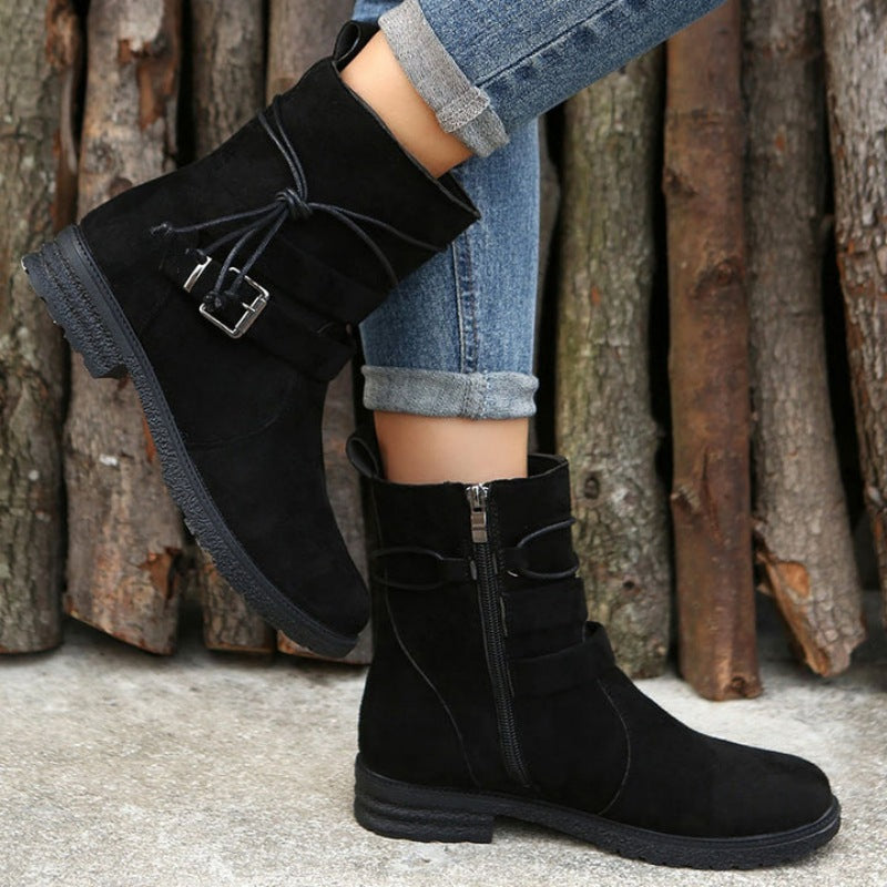 Valenzora | Casual women's boots with buckle