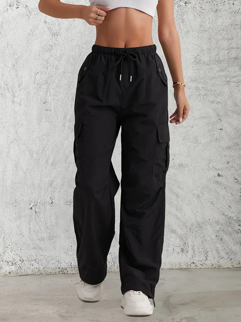 Valenzora | Cargohose mit hohem Bund – Damen-Utility-Hose