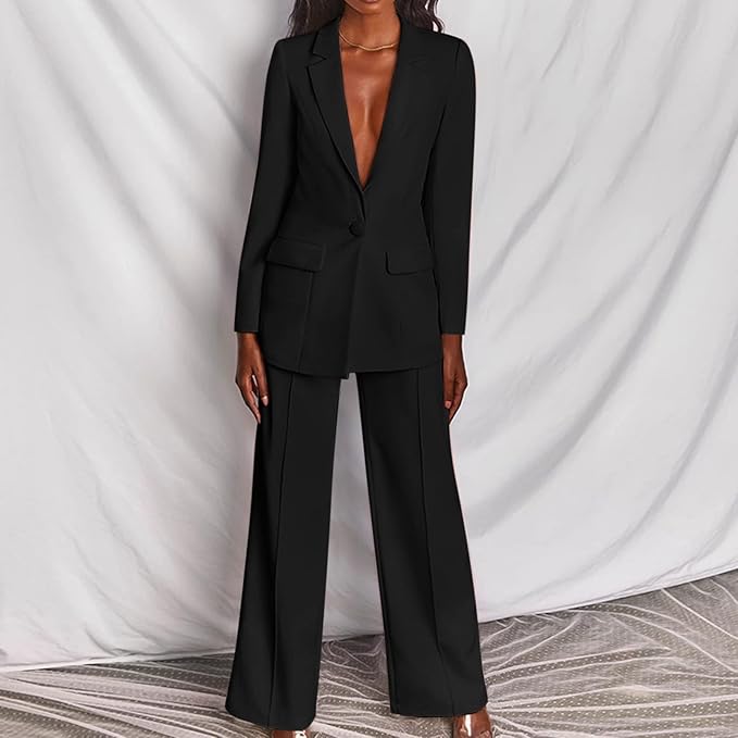 Valenzora Women's Suit – Stylish two-piece suit with blazer and trousers, elegant trouser suit for business, evenings and events