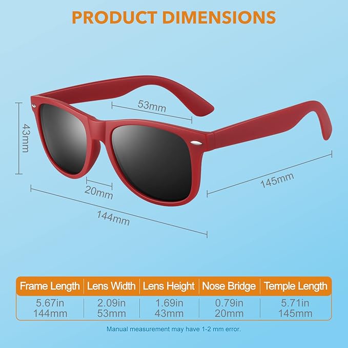 Valenzora | 80s Retro Polarized Sunglasses