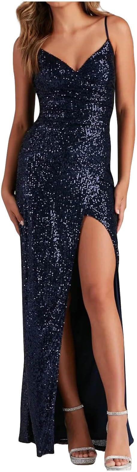 Valenzora | Pailletten-Abendkleid Elegantes Partykleid